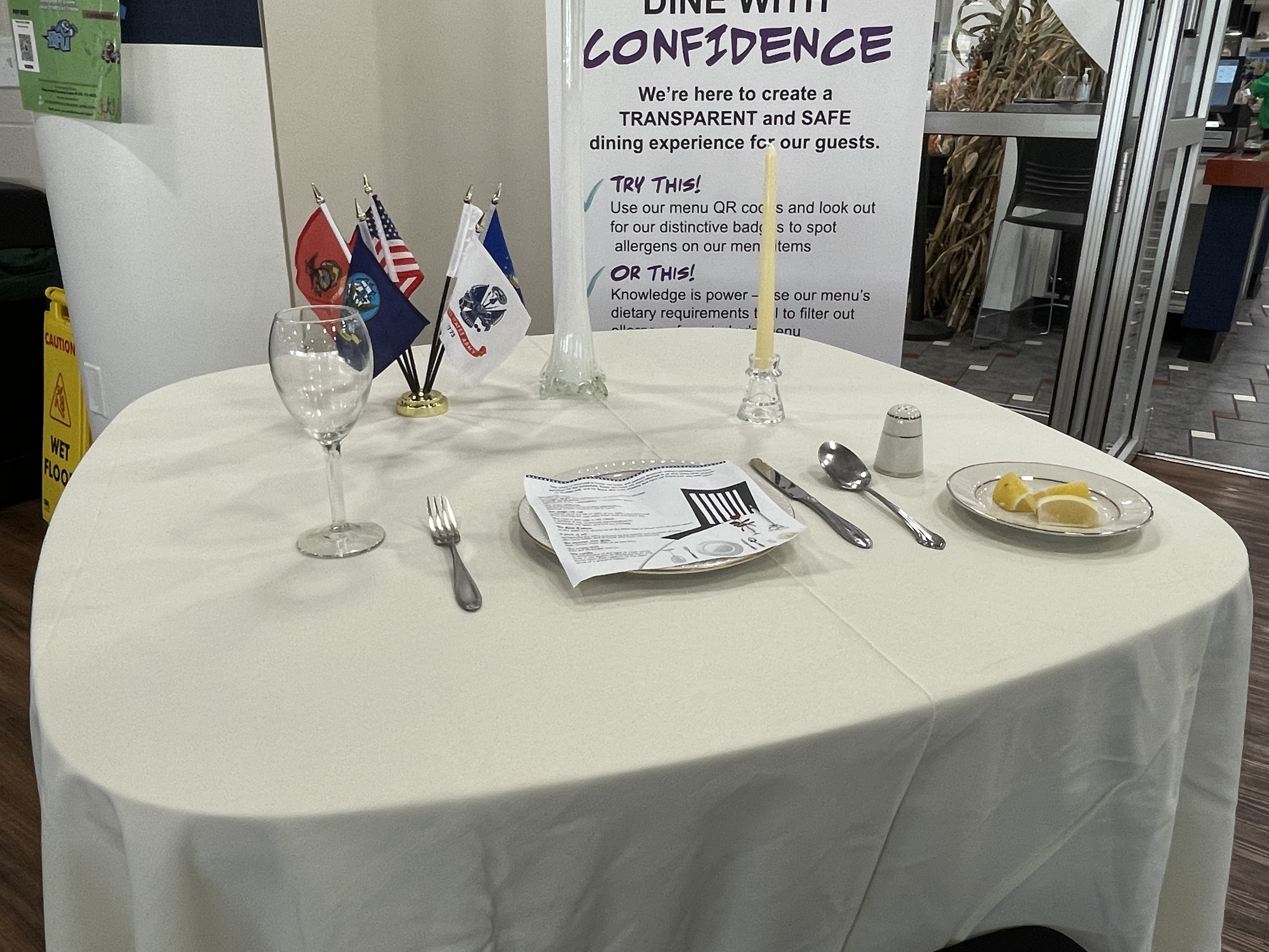 Fallen soldier table