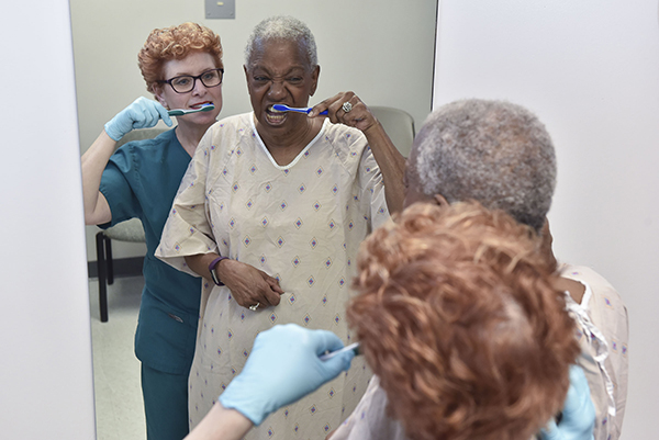 Dr. Rita Jablonski with the UAB School of Nursing leading a dementia bootcamp