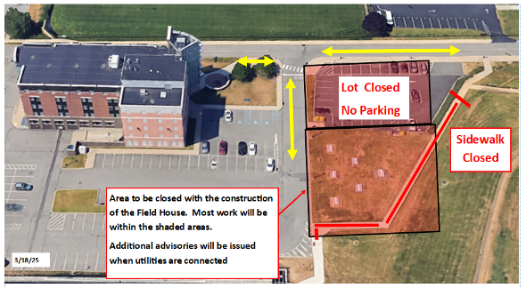 Diagram of Field House construction