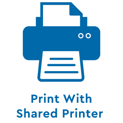 Print witth a shared printer