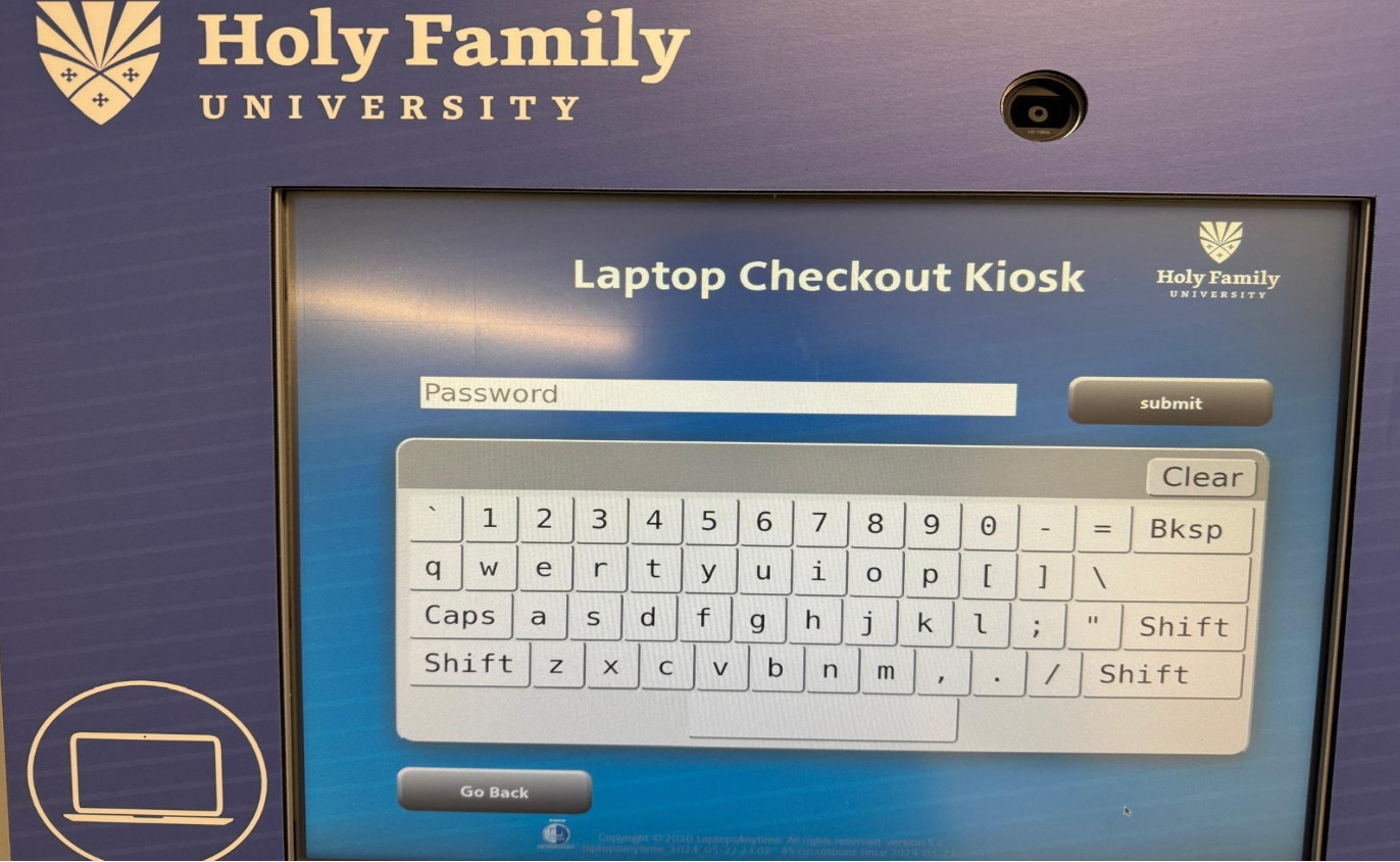 Kiosk Password Screen