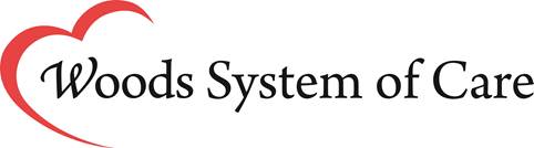 Woods Services logo that reads "Woods System of Care"