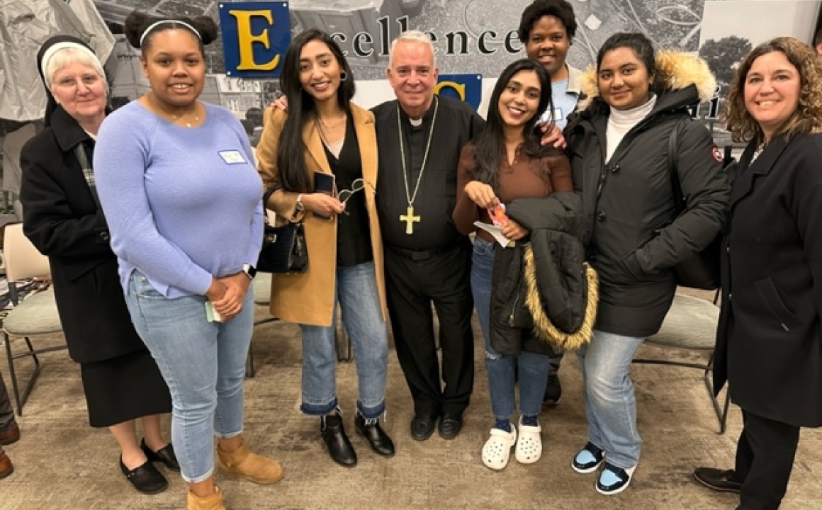 Holy Family University Students Participate in Synod on Synodality with Archbishop Nelson J. Pérez