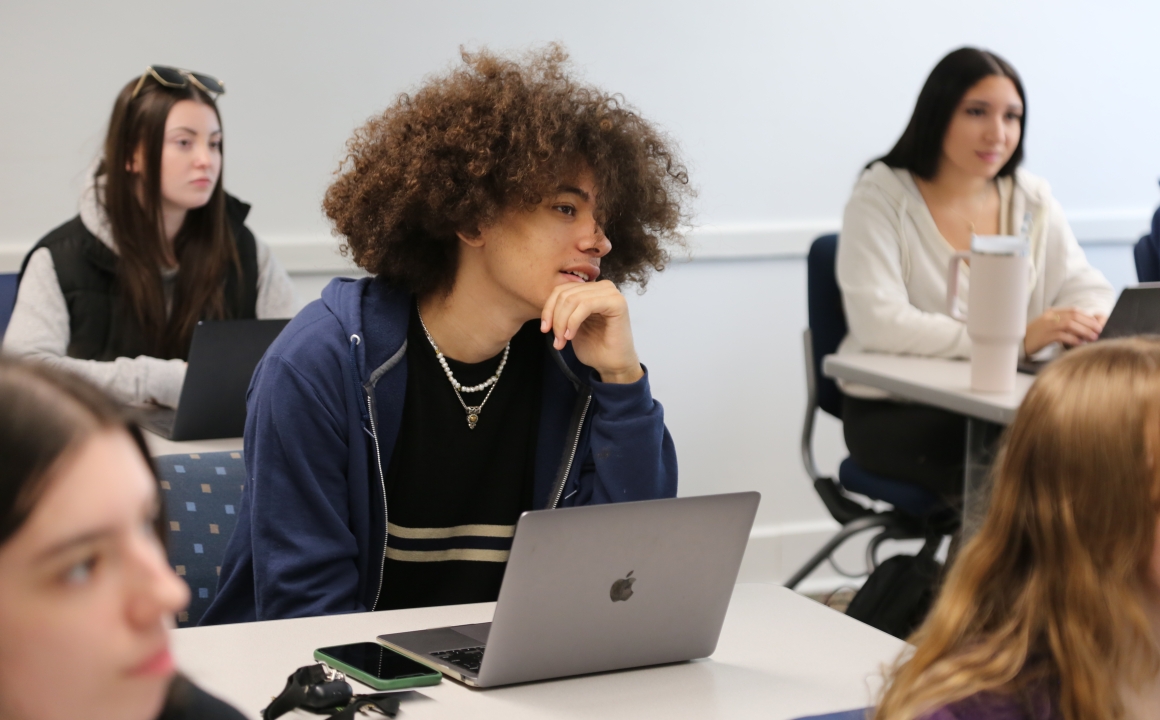 HFU classroom with several students sitting at desks