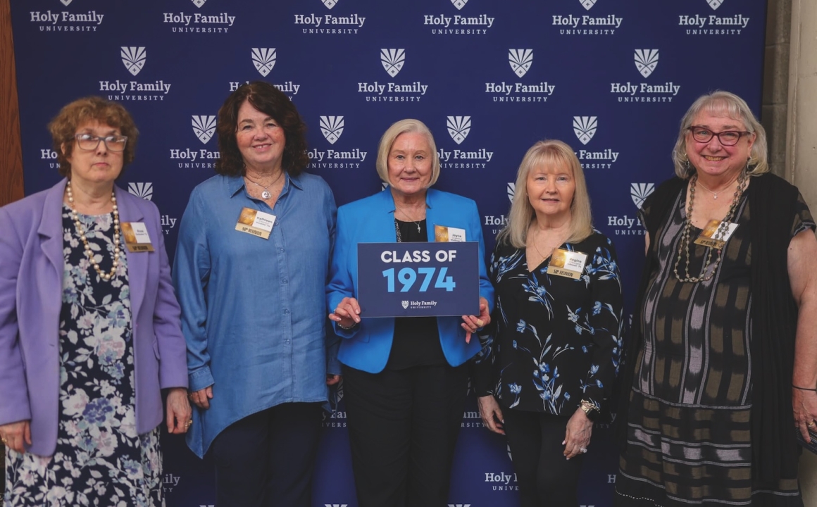 The newest members of the Golden Alumni Society – the Class of 1974