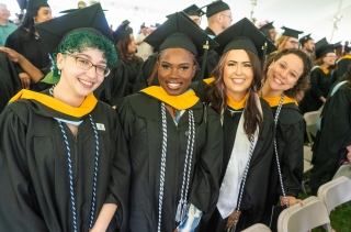 HFU graduate students celebrate at Commencement