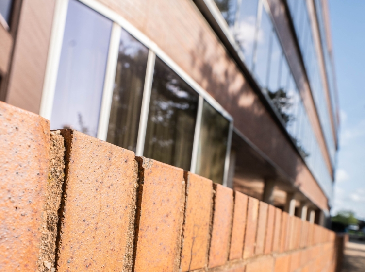 Brick Outside of Nursing Education Building