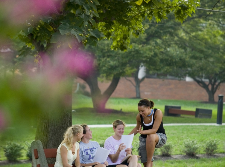 Students on campus