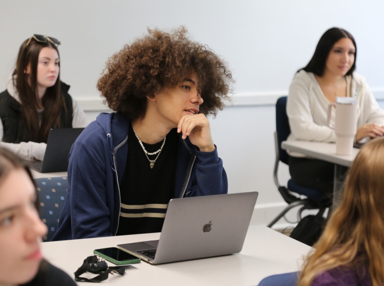 HFU classroom with several students sitting at desks