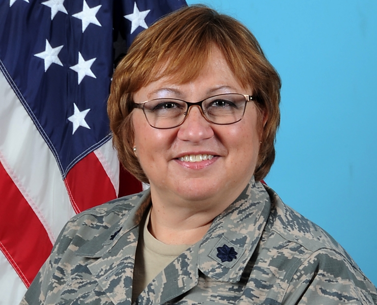 HFU alumna Barbara McCormick-Mejias in military uniform