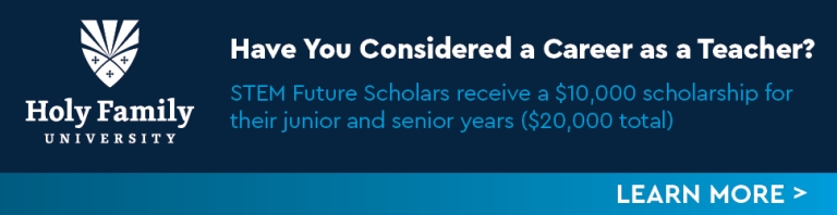 Have you considered a career as a teacher? STEM Future Scholars receive a $10,000 scholarship for their junior and senior years.